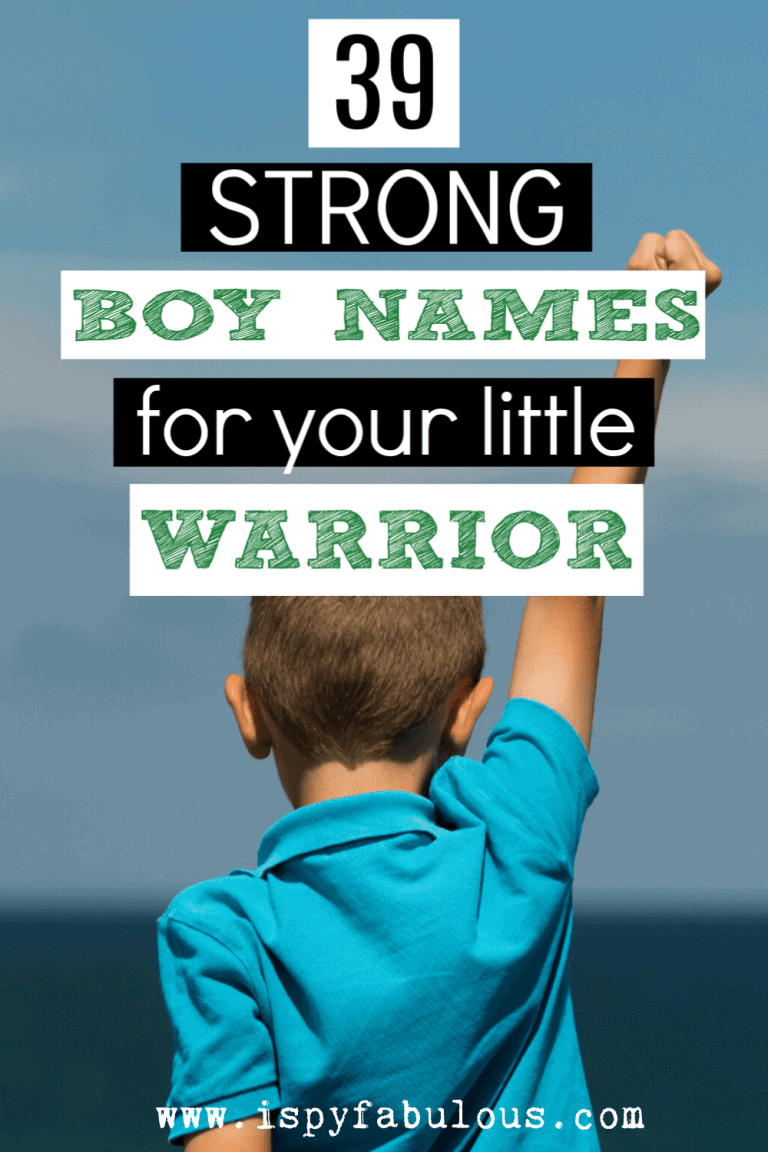 39 Strong Boy Names for Your Little Warrior! I Spy Fabulous