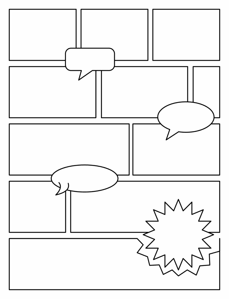 Comic Book Printable