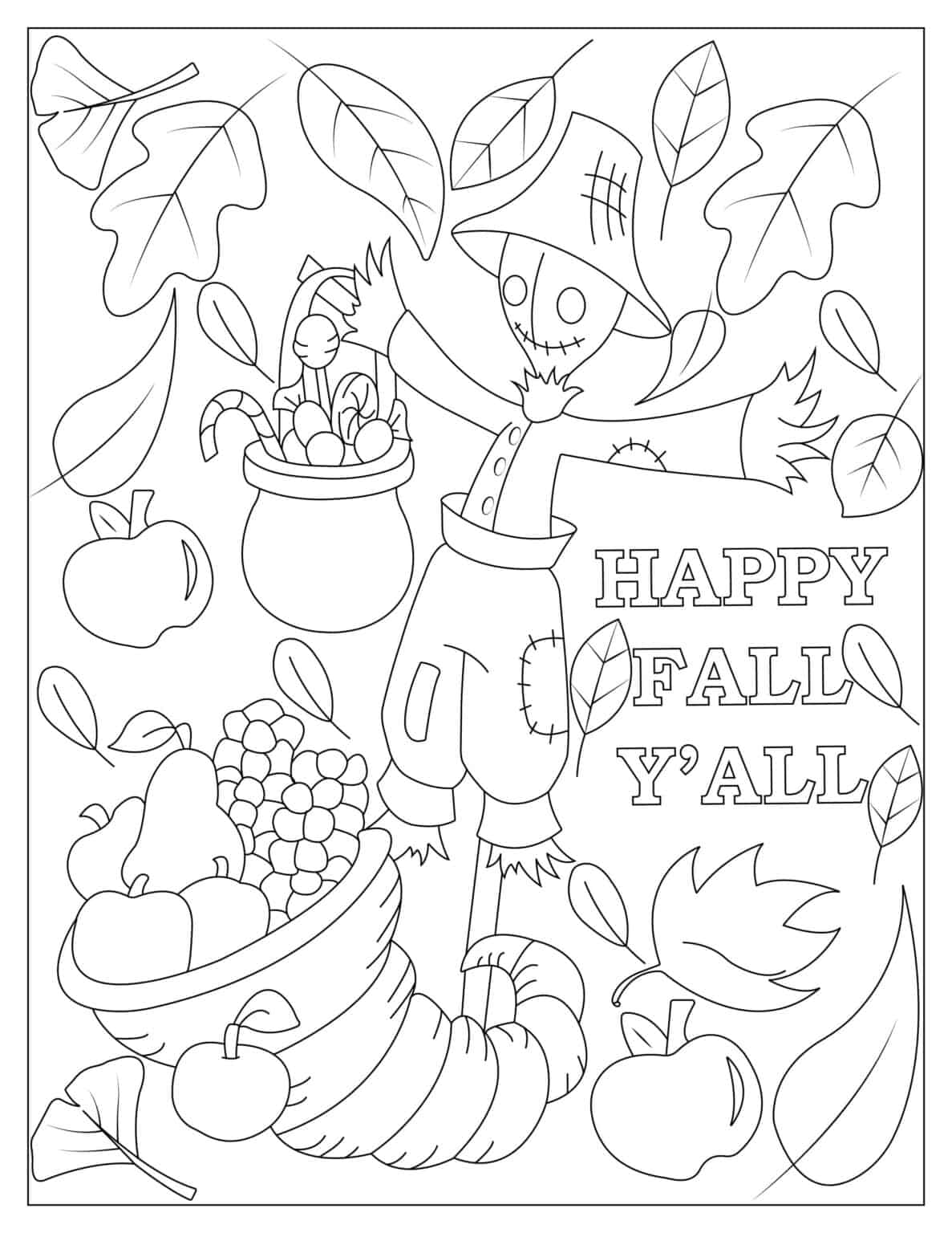 5 Free Fall Coloring Pages To Celebrate The Changing Seasons - I Spy ...